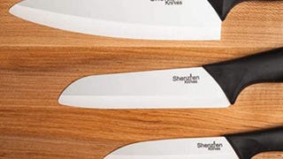 3-Piece Ceramic Knife Set by Shenzhen Knives: 6" Chef's...