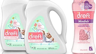 Dreft Stage 2: Baby Laundry Detergent Liquid Soap, Natural...