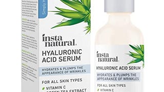 InstaNatural Hyaluronic Acid Serum, Face Serum with Vitamin...