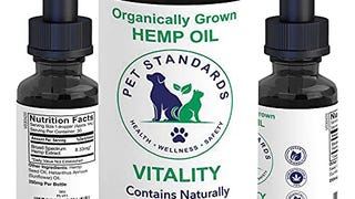 Pet Standards [New] Vitality Organic Hemp Oil for Dogs...