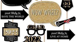 Big Dot of Happiness Graduation Party - Gold - 2022 Grad...