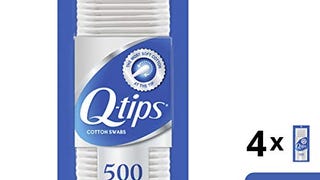 Q-Tips Swabs Cotton, 500 Count (Pack of 4)