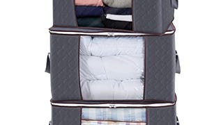 Lifewit Large Capacity Clothes Storage Bag Organizer with...