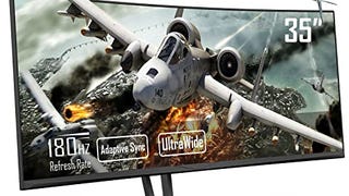 Fiodio 35” 180Hz Ultrawide QHD 3440 x 1440P Curved Gaming...