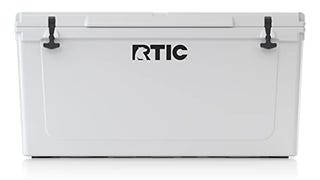 RTIC Hard Cooler 145 qt, White, Ice Chest with Heavy Duty...