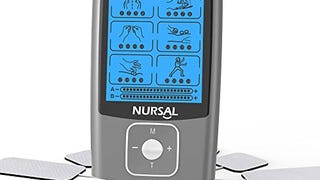 NURSAL TENS EMS Unit Upgraded 24 Modes Muscle Stimulator...