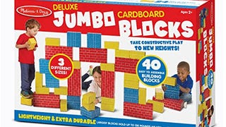 Melissa & Doug Jumbo Extra-Thick Cardboard Building Blocks...