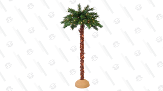 6ft Pre-Lit Artificial Palm Tree