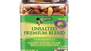 PLANTERS Unsalted Premium Nuts, 2.5 oz. Resealable Container...