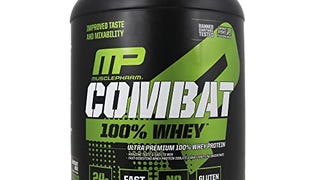 MusclePharm Combat 100% Whey, Muscle-Building Whey Protein...