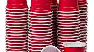 120ct Mini Red Cups 2oz Plastic Disposable Shot Glasses...