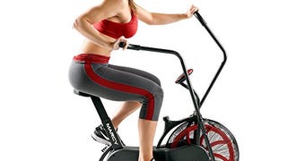 Marcy Fan Exercise Bike with Air Resistance System – Red...