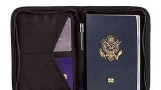 Travel Wallet & Family Passport Holder w/RFID Blocking-...
