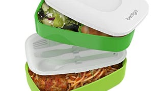Bentgo Classic (Green) - All-in-One Stackable Lunch Box...