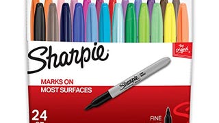 Sharpie 75846 Permanent Markers, Fine Point, Assorted Colors,...