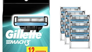 Gillette Mach3 Men’s Razor Blade Refills, 12 Count