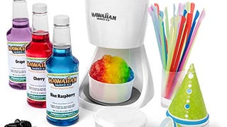 Hawaiian Shaved Ice and Snow Cone Machine with Snow Cone...