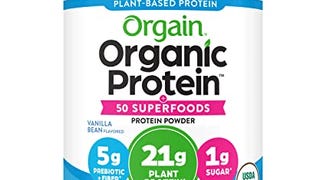 Orgain Organic Protein + Superfoods Powder, Vanilla Bean...