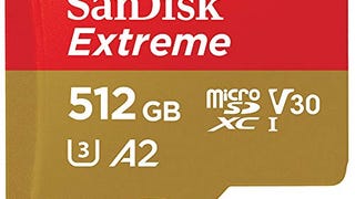 SanDisk 512GB Extreme microSDXC UHS-I Memory Card with...