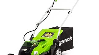 Greenworks 40V 14 Inch Cordless Lawn Mower, 4Ah Battery...
