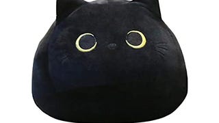 GOBEAUTY Black Cat Plush Toy Pillow Cute Animal Cat-Shaped...