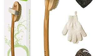 Zen Me Dry Brush Set – Premium Body Exfoliator Brush,...