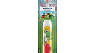 Super Mario Kid’s Spinbrush Electric Battery Toothbrush,...