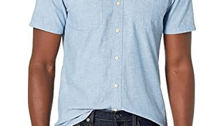 Goodthreads Men's Slim-Fit Short-Sleeve Chambray Shirt,...