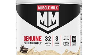 Muscle Milk Genuine Protein Powder, Cookies 'n Crème, 4....