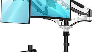 HUANUO Dual Monitor Arm Stand, Height Adjustable Monitor...