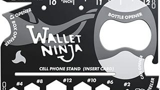Wallet Ninja Multitool Card – 18 in 1 Credit Card Multi-...