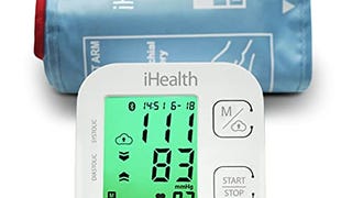 iHealth Track Smart Upper Arm Blood Pressure Monitor, Adjustable...