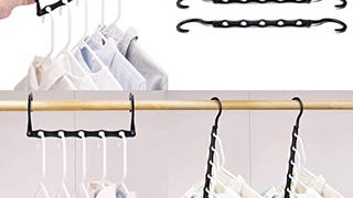 HOUSE DAY Black Magic Hangers Space Saving Clothes Hangers,...