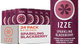 IZZE Sparkling Juice, Blackberry, 8.4 Fl Oz (24 Count)