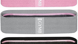 GYMB Booty Bands Set - Non Slip Cloth Resistance Bands...