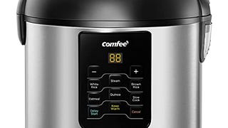 COMFEE' Rice Cooker, 6-in-1 Stainless Steel Multi Cooker,...