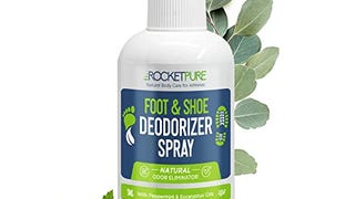 Rocket Pure Natural Shoe Deodorizer Spray & Foot Spray...