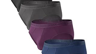 DAVID ARCHY Men's 4 Pack Micro Modal Separate Pouch Briefs...