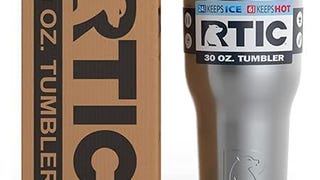 RTIC Tumbler with Splash Proof Lid, 30 oz, Stainless Steel,...