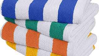 Utopia Towels Cabana Stripe Beach Towel (30 x 60 Inches)...