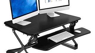 FlexiSpot M2B Standing Desk Converter - 35 Inch wide platform...