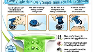 TubShroom Tub Hair Catcher Drain Protector, Fits 1.5"-1....