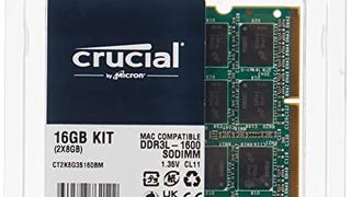 Crucial RAM 16GB Kit (2x8GB) DDR3 1600 MHz CL11 Memory...