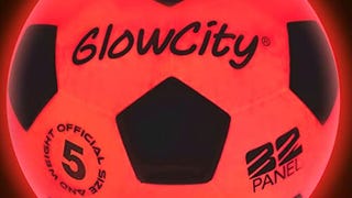 GlowCity Glow in The Dark Soccer Ball- Light Up, Indoor...