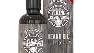 Viking Revolution Beard Oil Conditioner - All Natural Unscented...