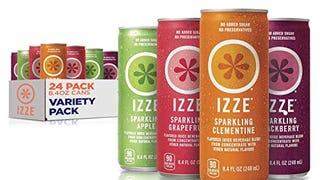 Izze Sparkling Juice, 4 Flavor Variety Pack, 8.4 Fl Oz...