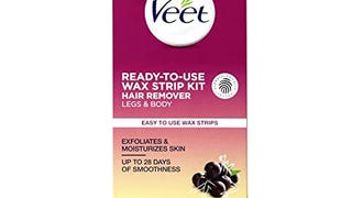 Veet Leg and Body Hair Remover Cold Wax Strips, 40 Count...