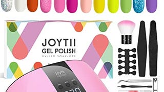 Gel Nail Polish Kit with UV Light, Joytii 12 Colors Gel...