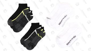 Reebok Men's Quarter Socks, Pack of 6 (Black)