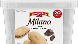 Pepperidge Farm Milano Cookies, Dark Chocolate, 20 Packs,...